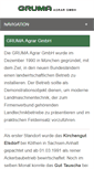 Mobile Screenshot of gruma-agrar.de